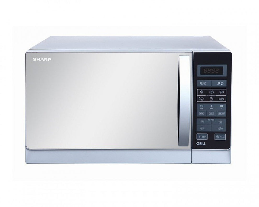 Sharp R-75W 25 Liter White Microwave Oven With Grill for 220 Volts 50h
