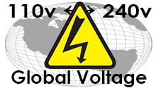 110v-240v Global Voltage